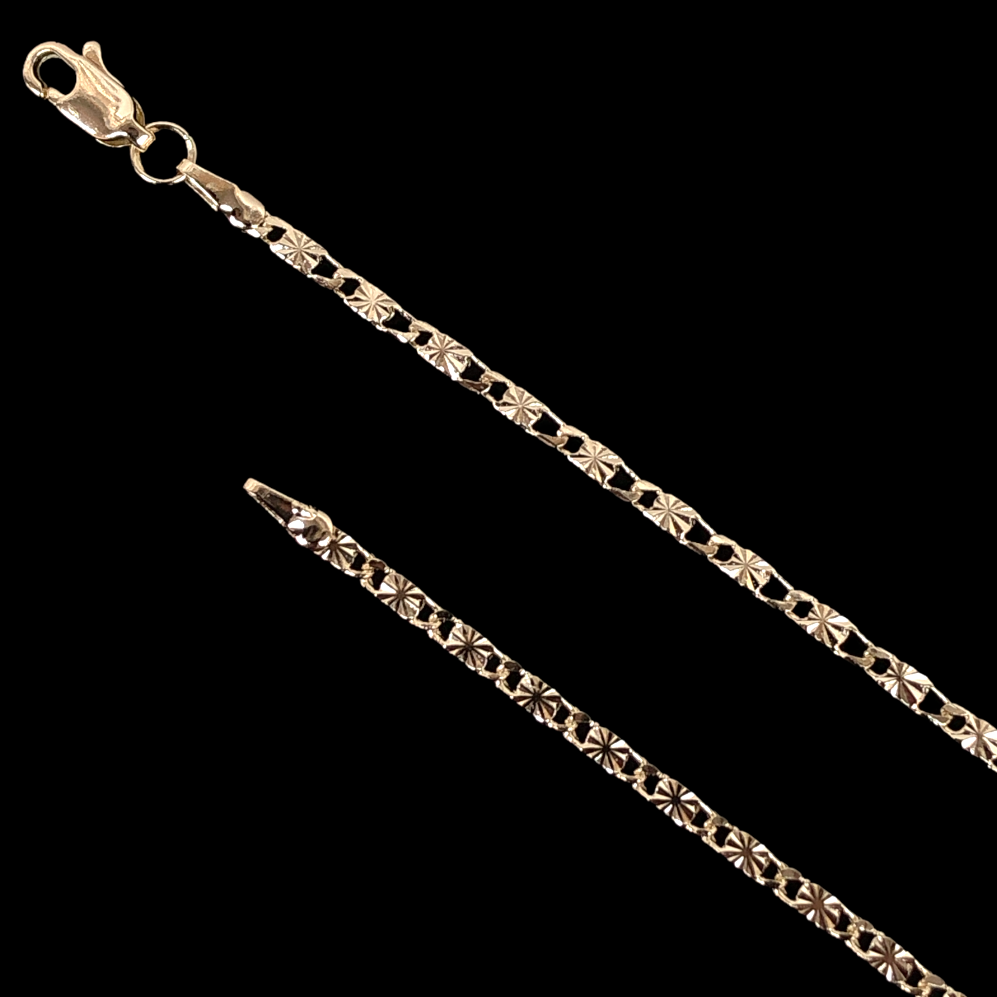 18K Gold Filled 2.5mm Criss Cut Mirror Chain (Pack of 6)