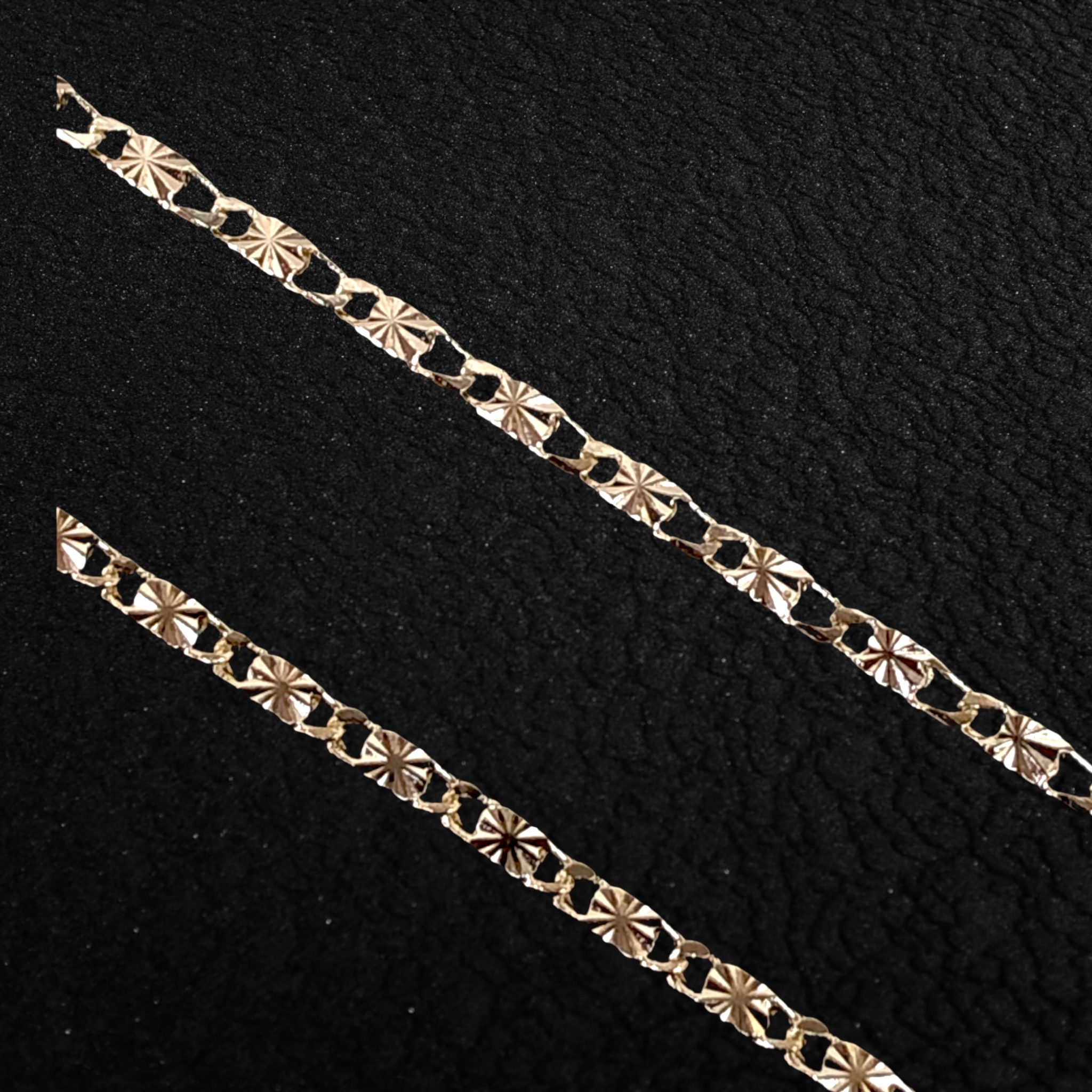 18K Gold Filled 2.5mm Criss Cut Mirror Chain (Pack of 6)